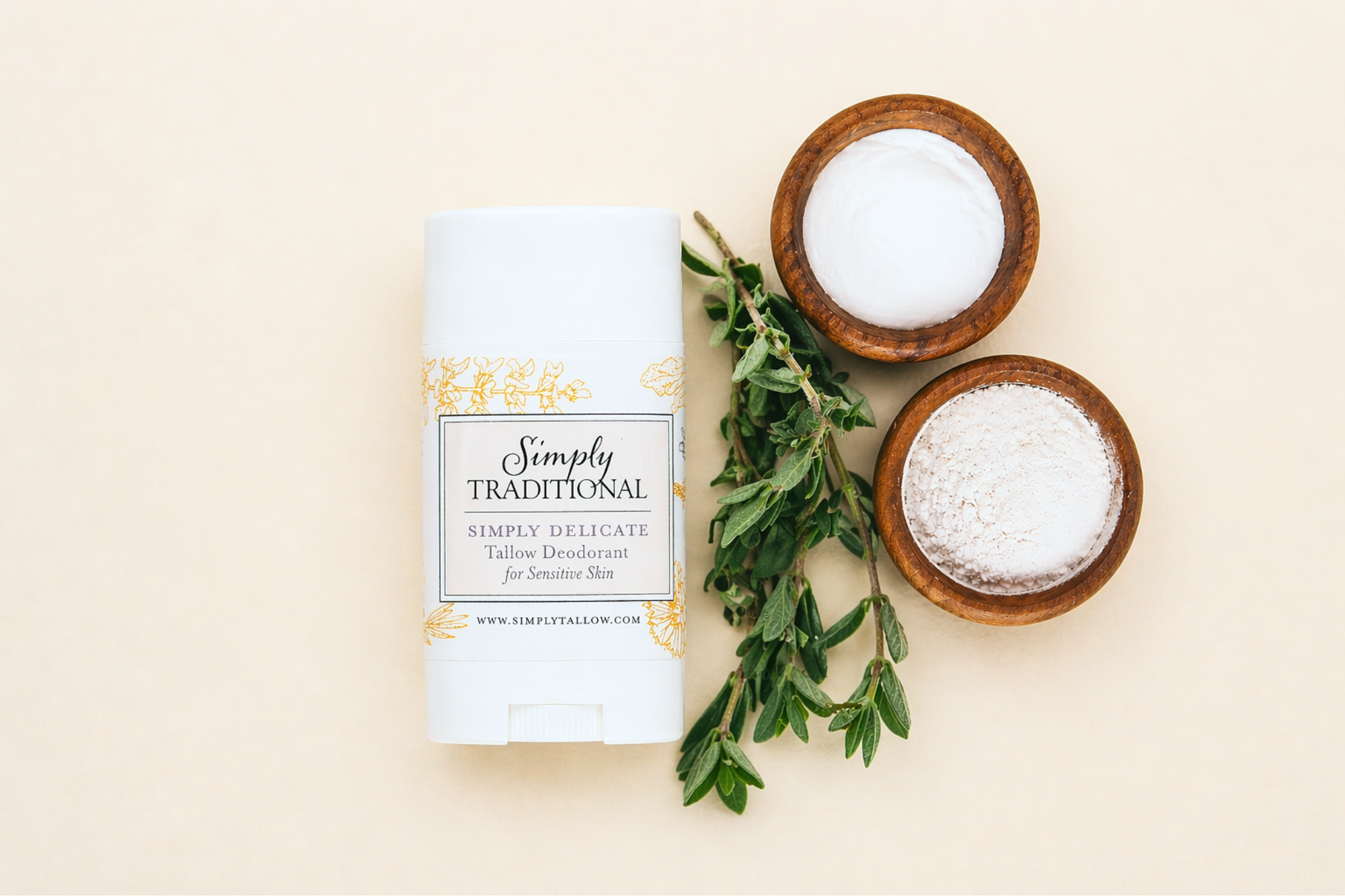 Simply Delicate Tallow Deodorant for Sensitive Skin